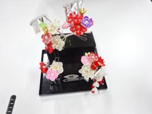 アンティーク　つまみ細工　びらびら髪飾りセット
